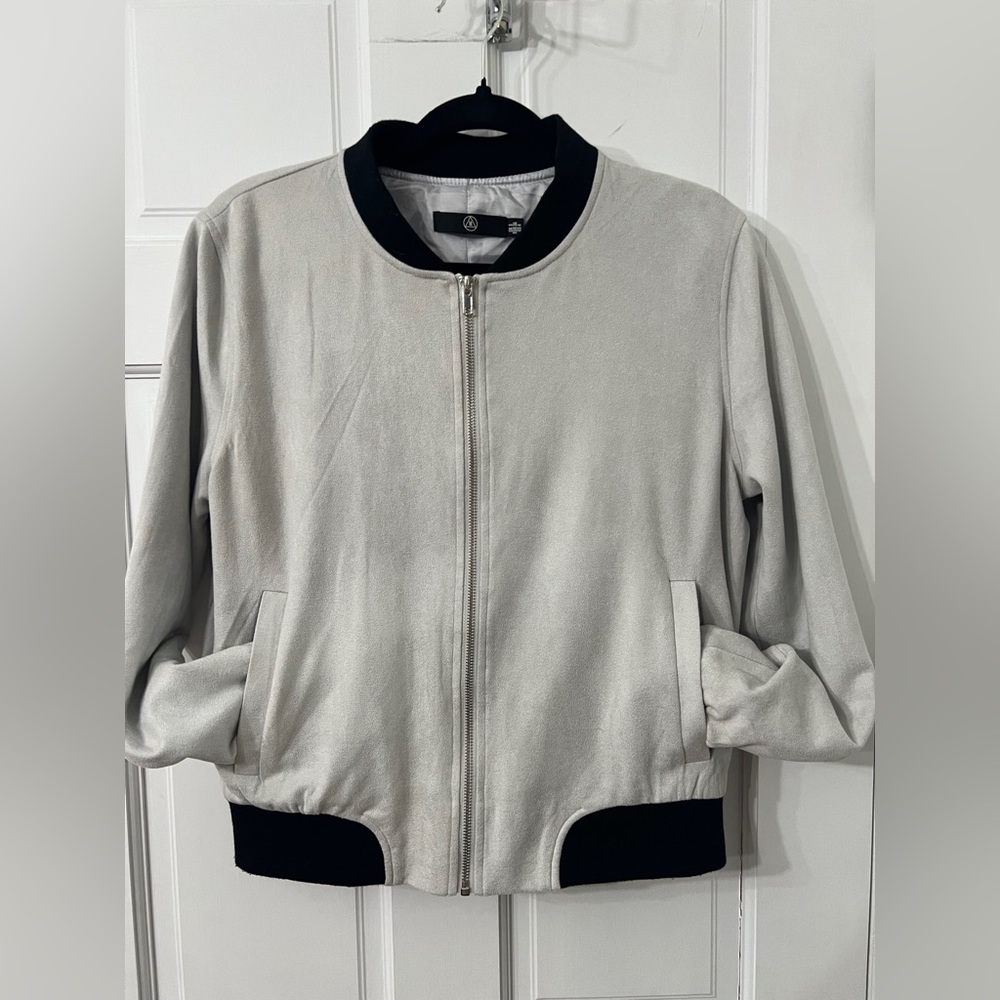 Missguided Faux Suede Bomber Jacket